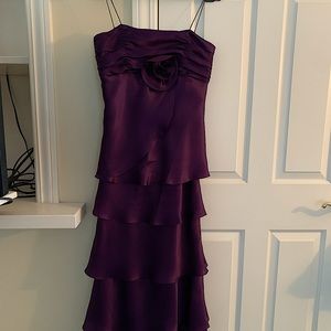 Frascara Purple Gown with matching Shawl Womens Size 8